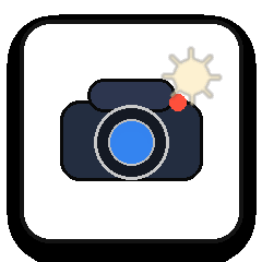 Camera animated sticker